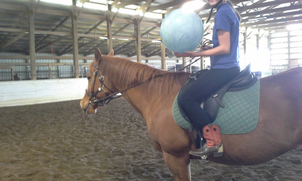 Ball, Egg and Spoon for Steering Using Your Legs Lessons In TR