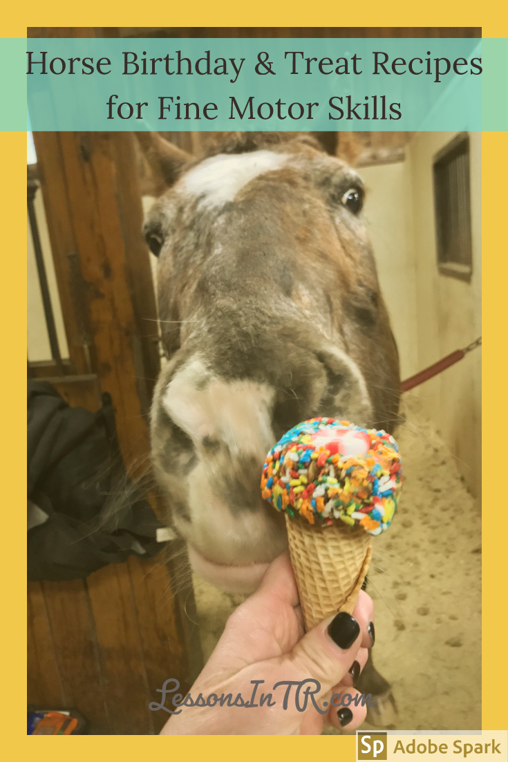 Horse Birthday & Treat Recipes for Fine Motor Skills Lessons In TR